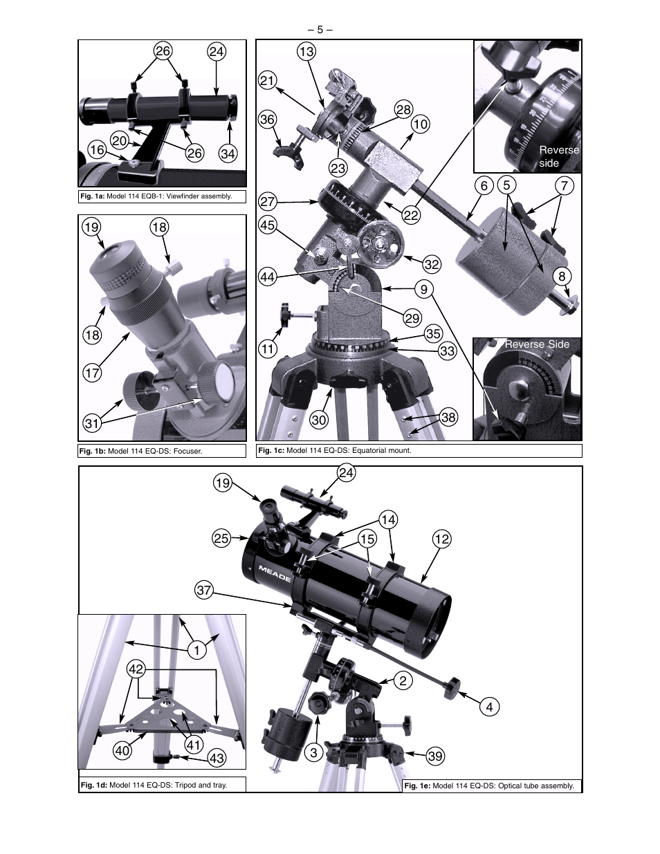 Meade Instruments 114 EQ-DS User Manual | Page 5 / 16