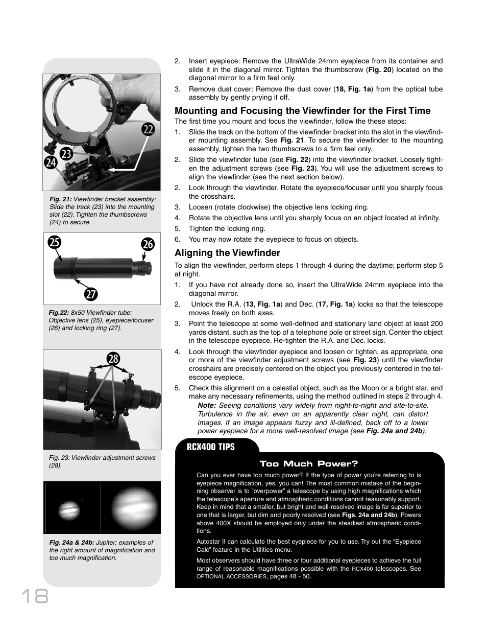 Meade Instruments RCX400TM User Manual | Page 18 / 74