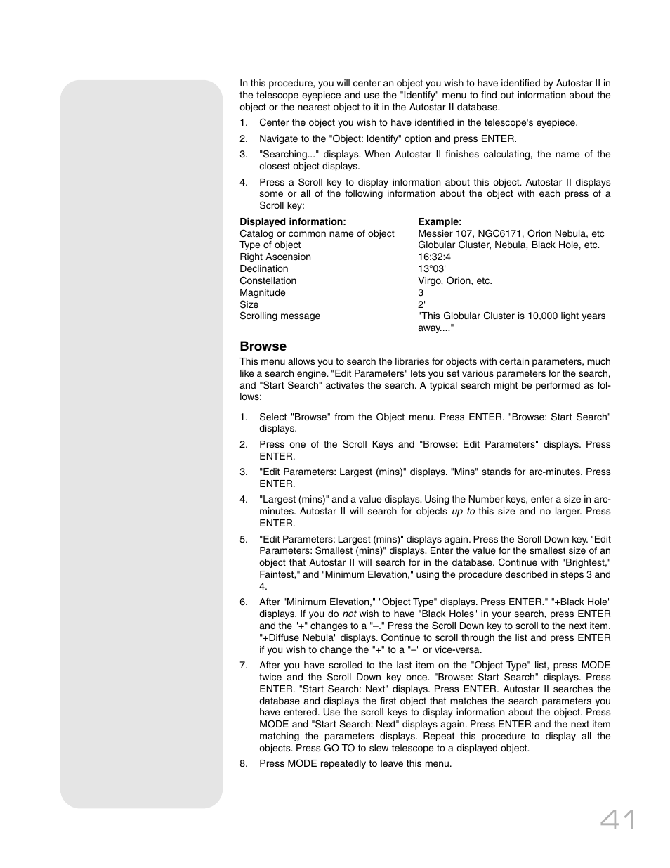 Meade Instruments RCX400TM User Manual | Page 41 / 74