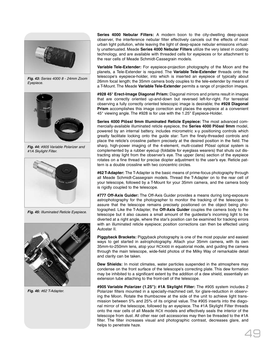 Meade Instruments RCX400TM User Manual | Page 49 / 74