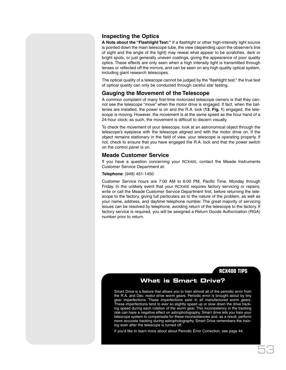 Meade Instruments RCX400TM User Manual | Page 53 / 74