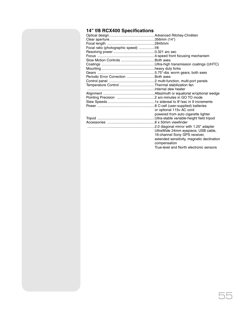 Meade Instruments RCX400TM User Manual | Page 55 / 74