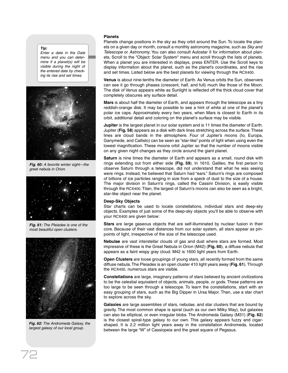 Meade Instruments RCX400TM User Manual | Page 72 / 74