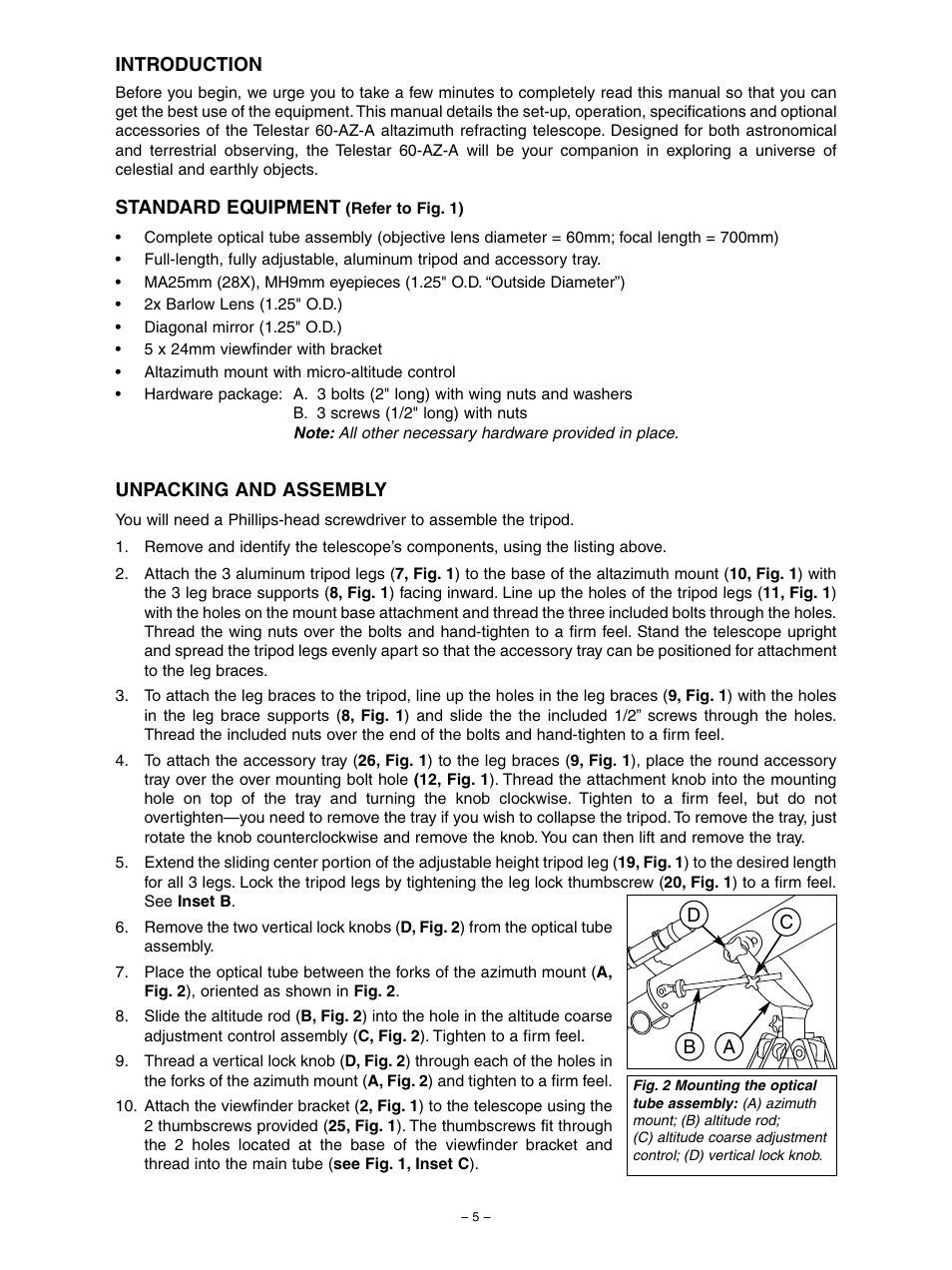 Meade Instruments 60AZ-A User Manual | Page 5 / 8