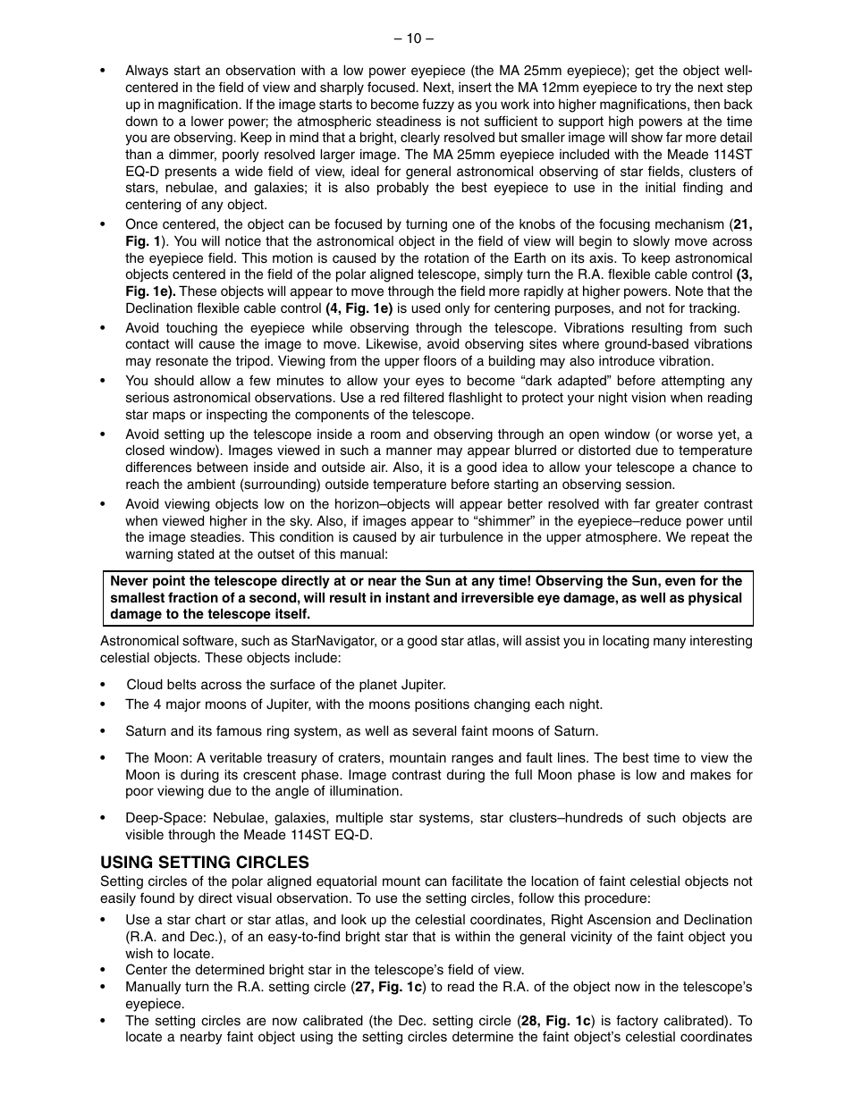 Meade Instruments 114ST EQ-D User Manual | Page 10 / 16