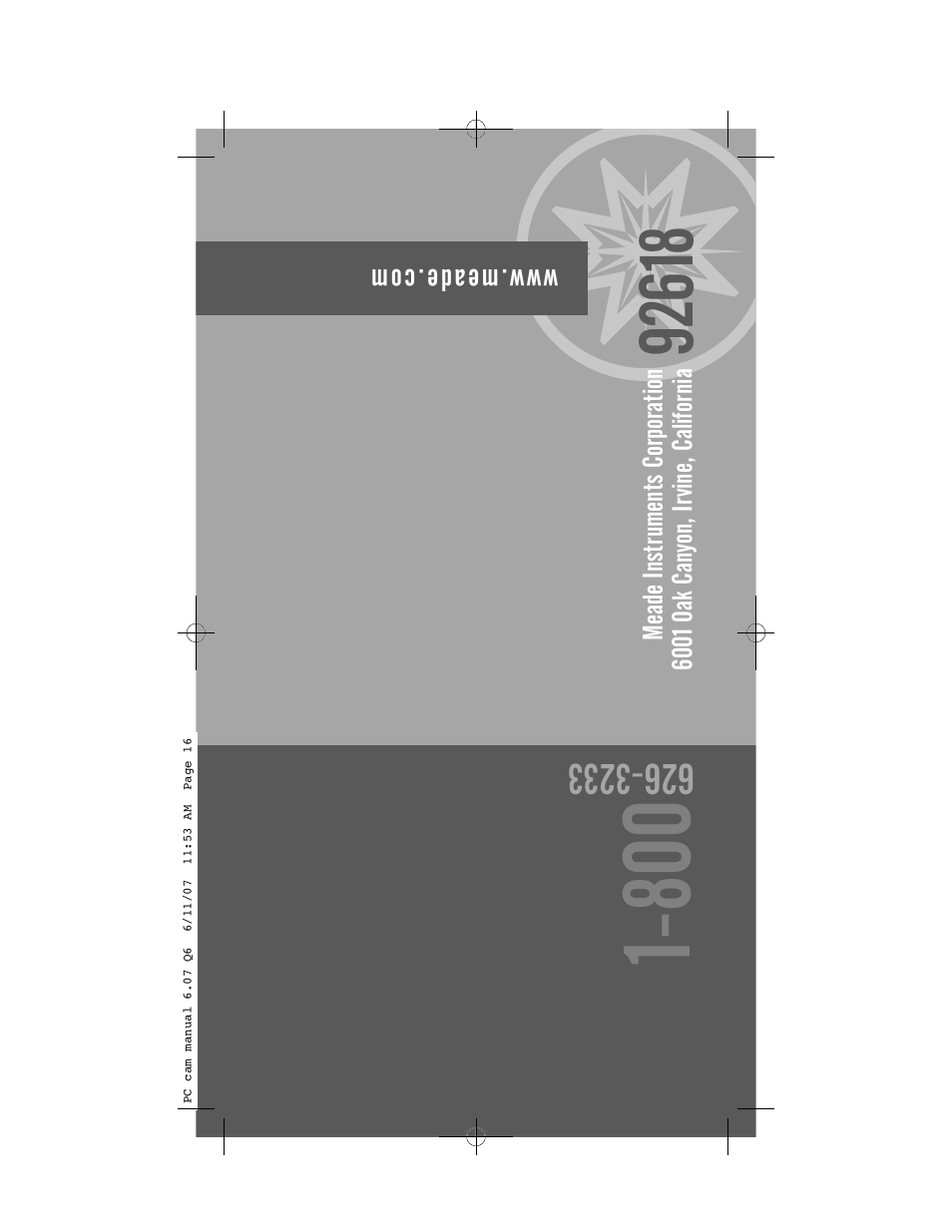 Meade Instruments 626-3233 User Manual | Page 16 / 16