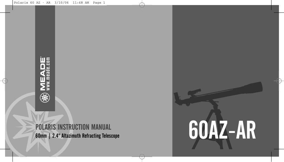Meade Instruments 60AZ-AR User Manual | 20 pages