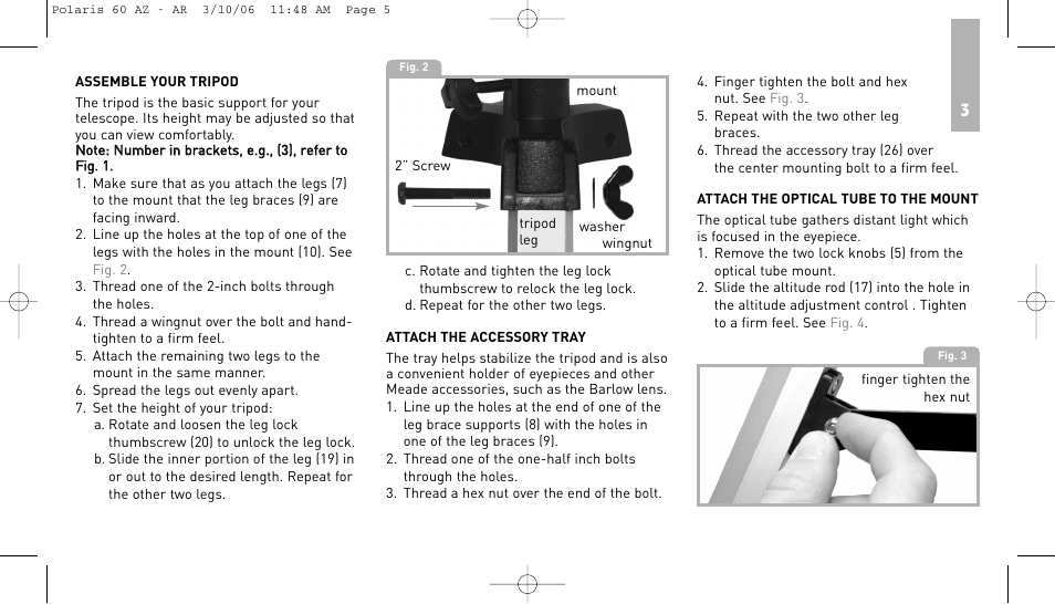 Meade Instruments 60AZ-AR User Manual | Page 5 / 20