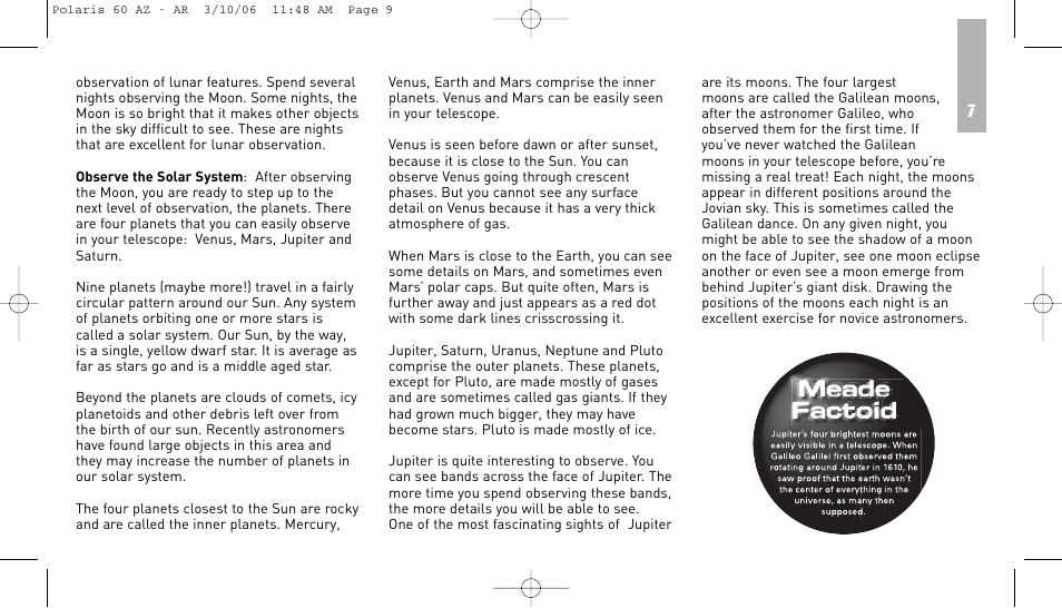 Meade Instruments 60AZ-AR User Manual | Page 9 / 20