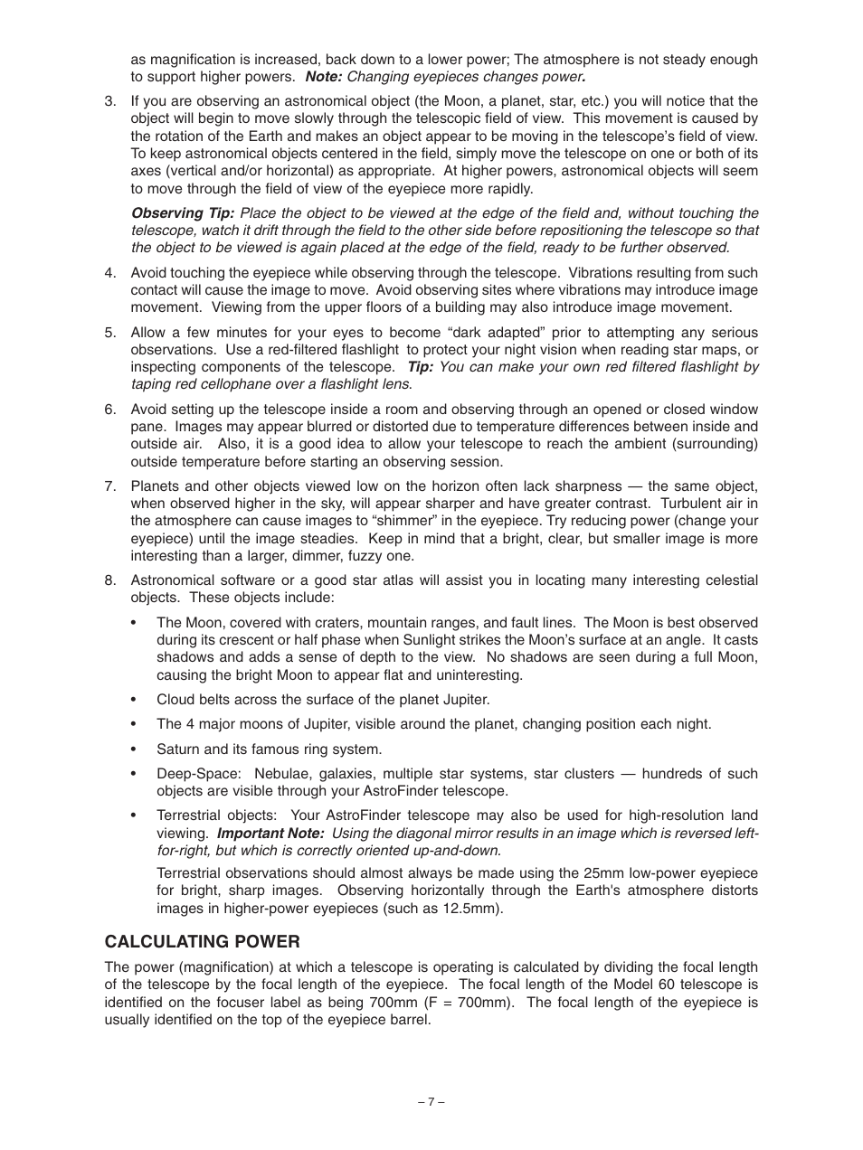 Meade Instruments 60 User Manual | Page 7 / 8