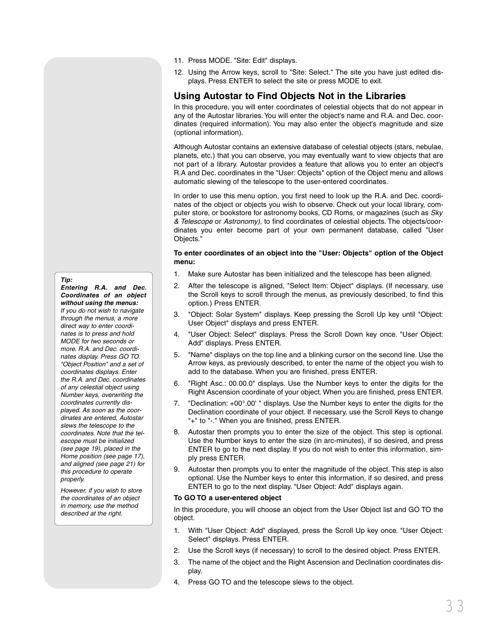 Meade Instruments LXD 75 User Manual | Page 33 / 68