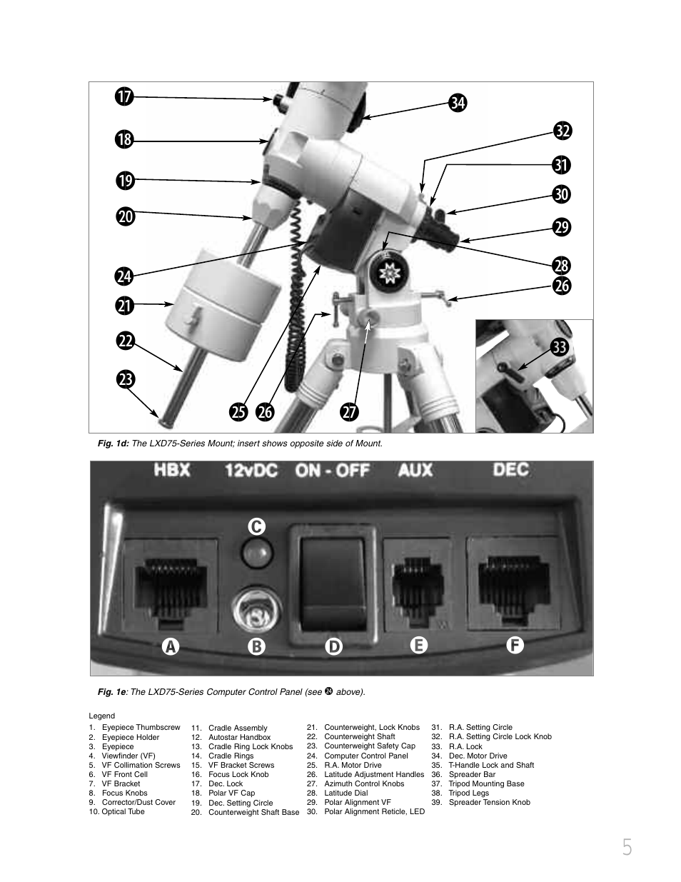 Meade Instruments LXD 75 User Manual | Page 5 / 68