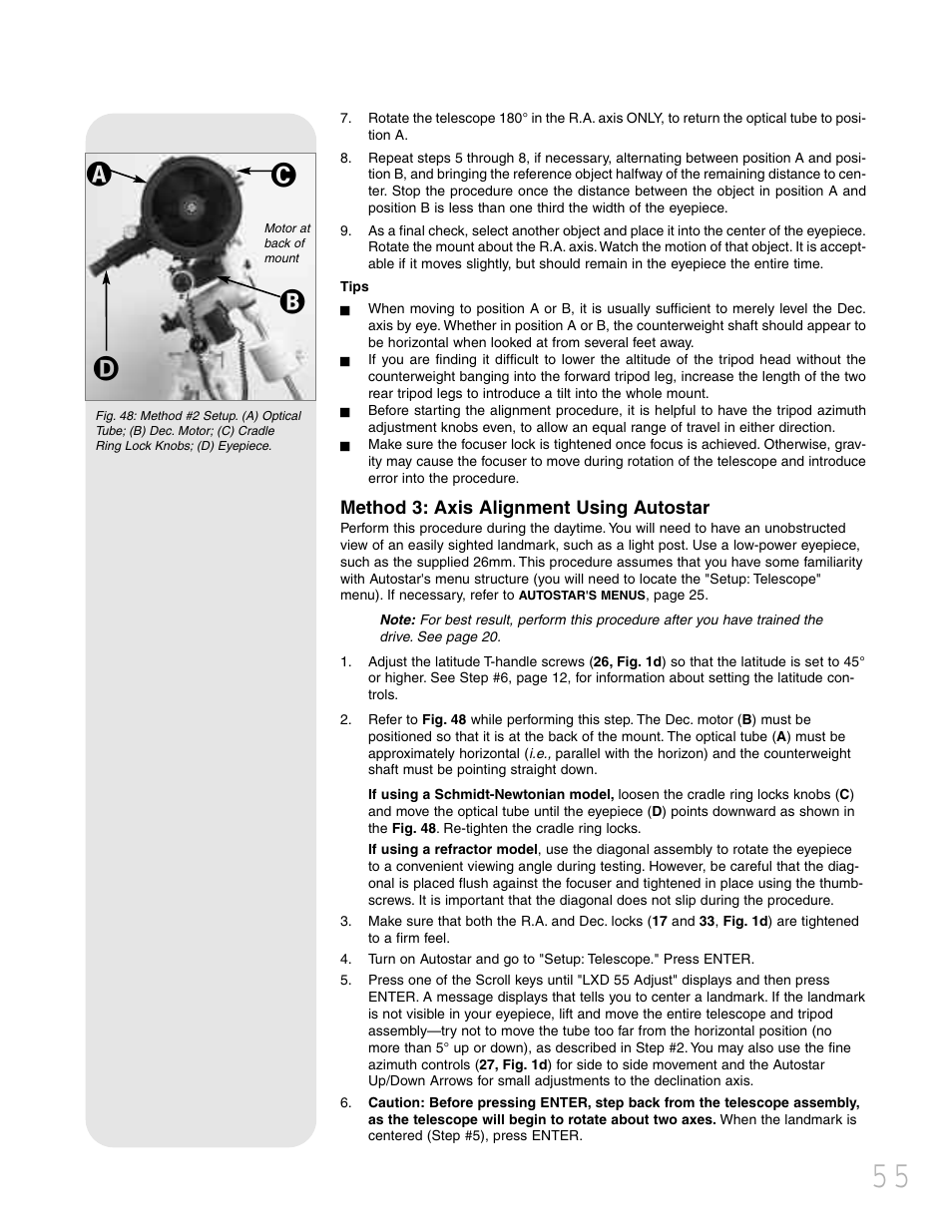 Ạạ ả ả | Meade Instruments LXD 75 User Manual | Page 55 / 68