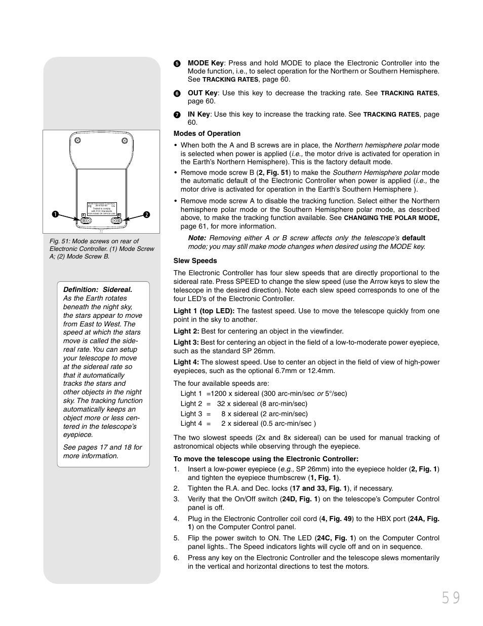 Meade Instruments LXD 75 User Manual | Page 59 / 68
