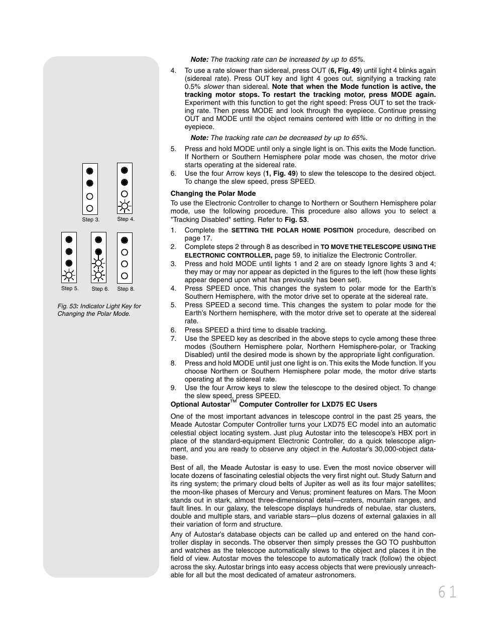 Meade Instruments LXD 75 User Manual | Page 61 / 68