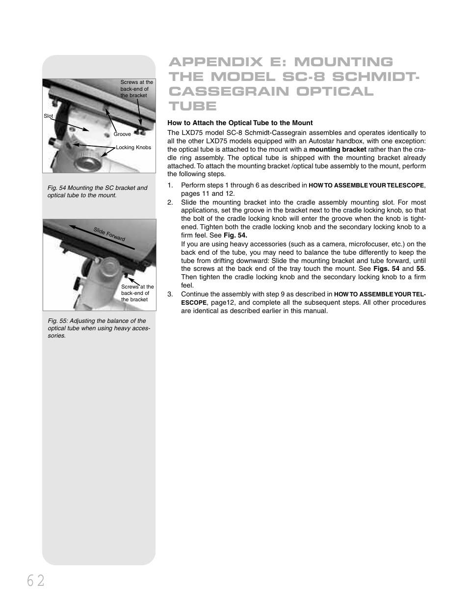 Meade Instruments LXD 75 User Manual | Page 62 / 68
