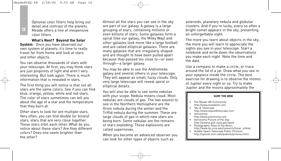 Meade Instruments 80EQ-AR User Manual | Page 13 / 22