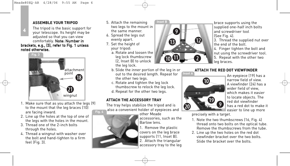 Meade Instruments 80EQ-AR User Manual | Page 5 / 22
