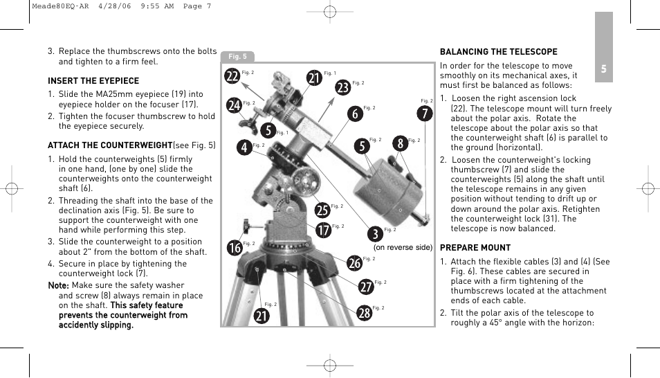 Meade Instruments 80EQ-AR User Manual | Page 6 / 22