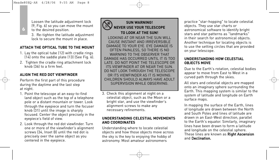 Meade Instruments 80EQ-AR User Manual | Page 7 / 22