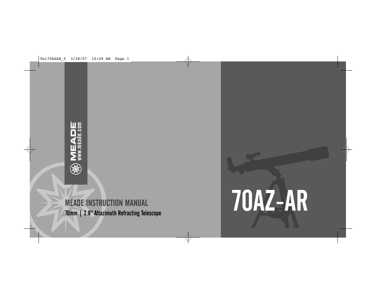 Meade Instruments 70AZ-AR User Manual | 20 pages