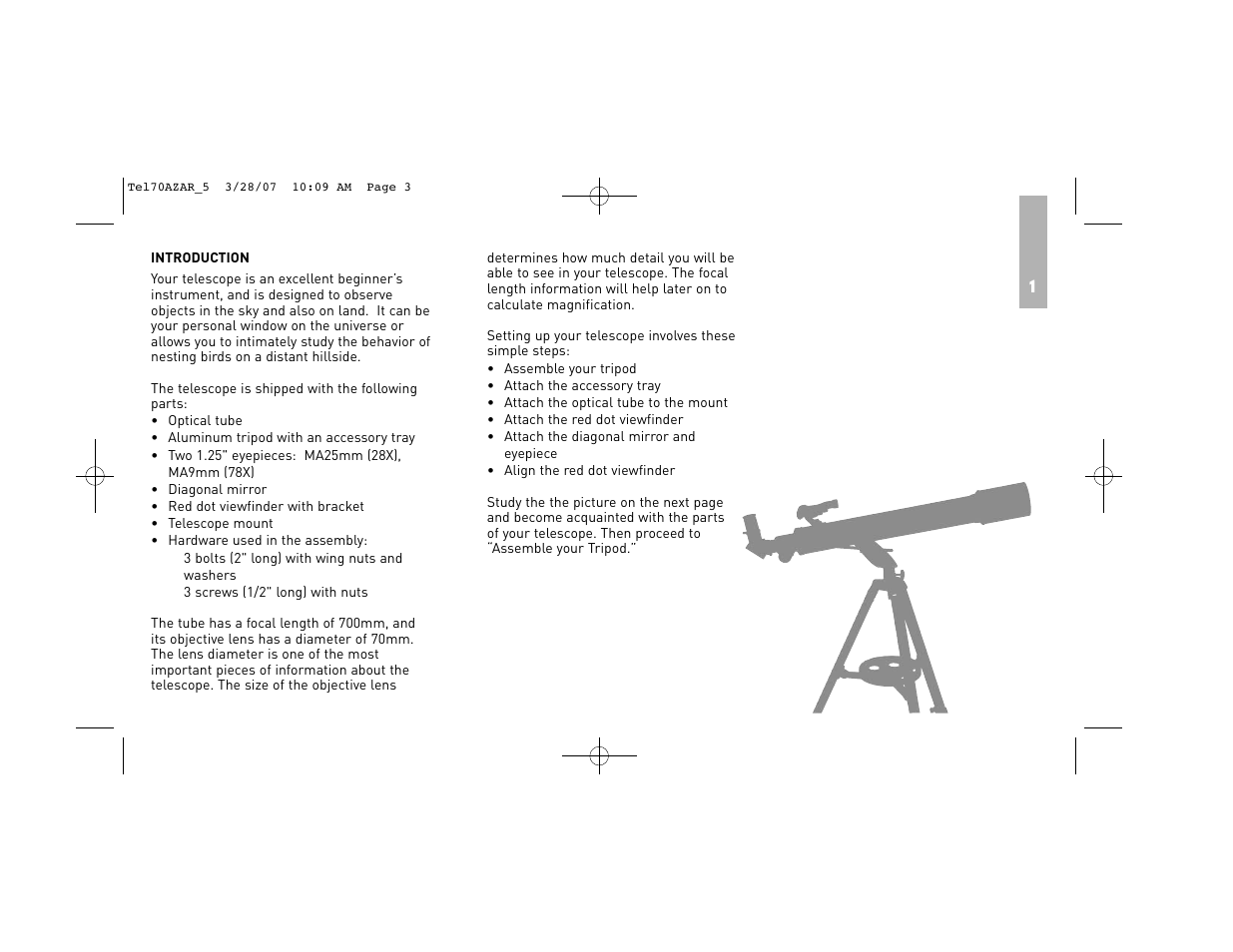 Meade Instruments 70AZ-AR User Manual | Page 3 / 20
