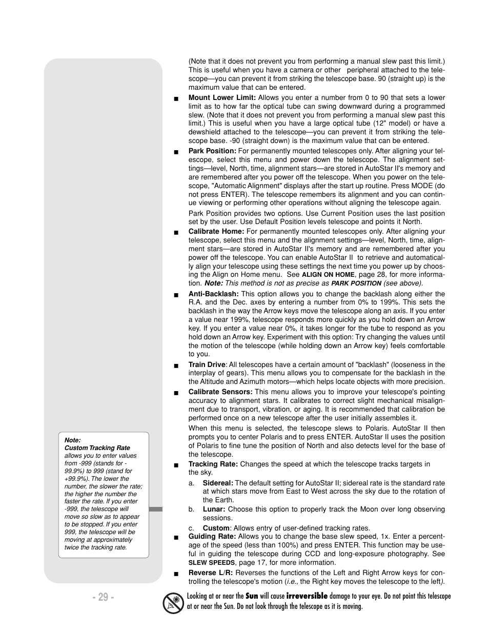 Meade Instruments LX200-R User Manual | Page 29 / 76