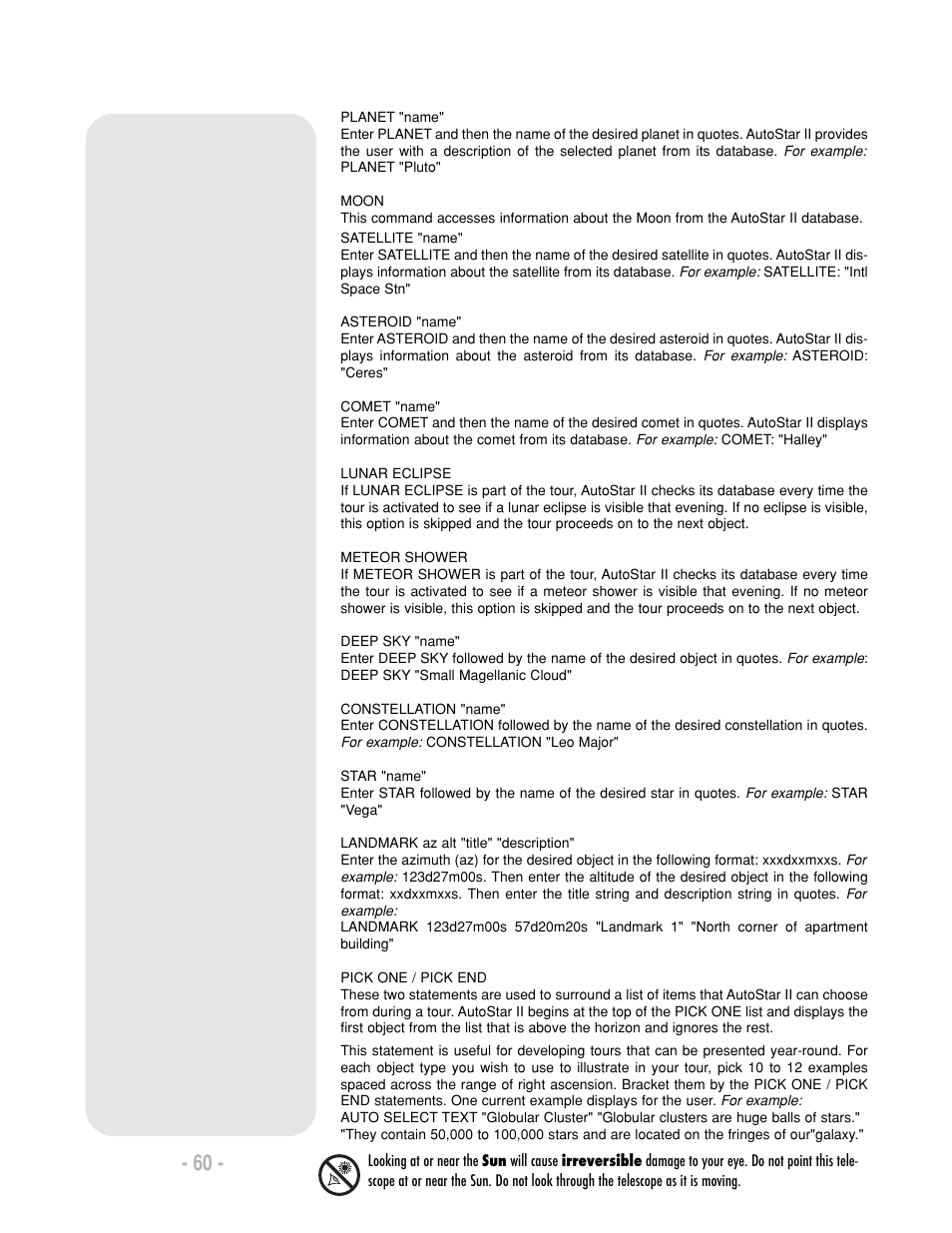 Meade Instruments LX200-R User Manual | Page 60 / 76