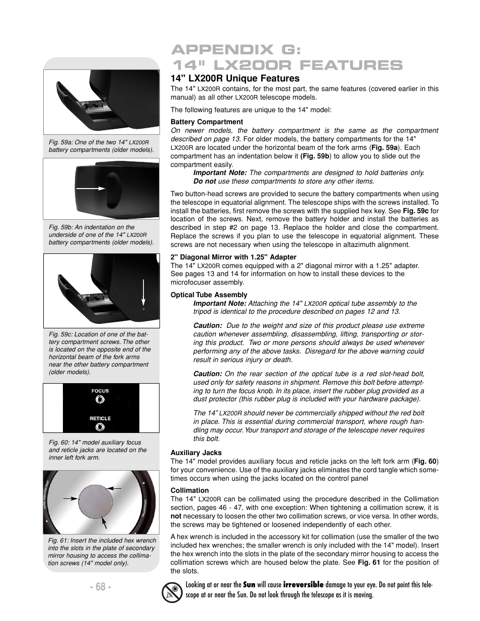 Meade Instruments LX200-R User Manual | Page 68 / 76