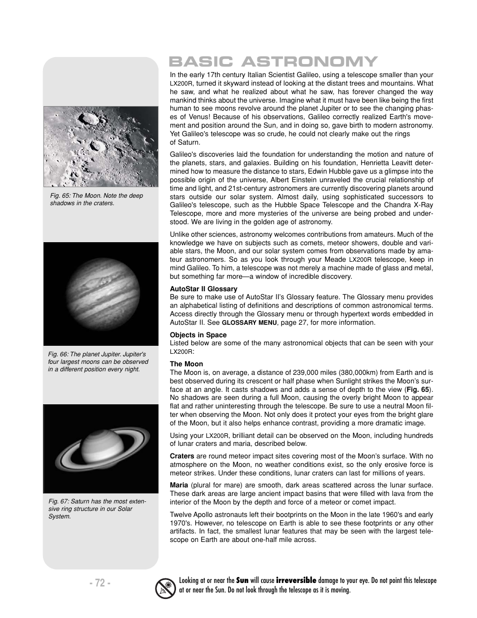Basic astronomy | Meade Instruments LX200-R User Manual | Page 72 / 76