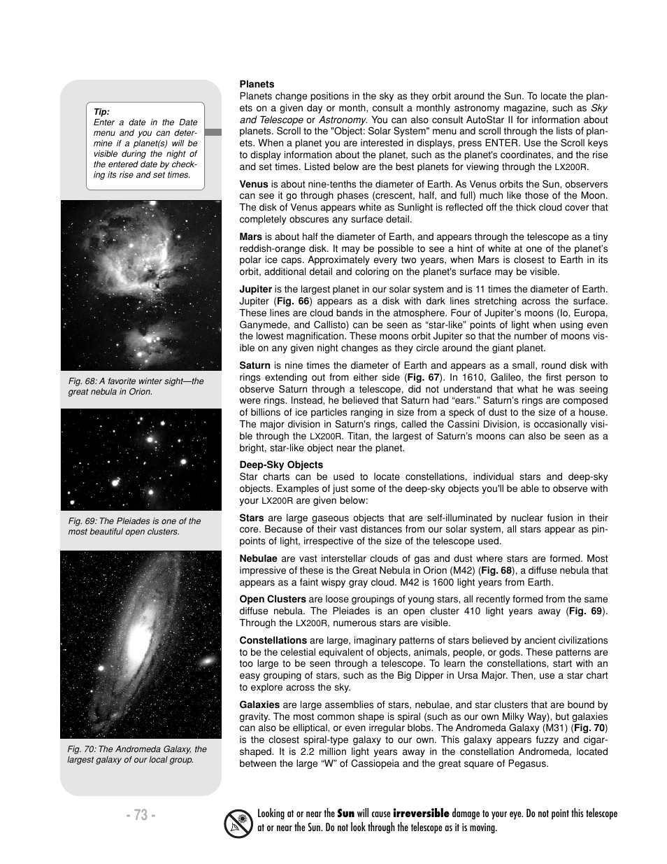 Meade Instruments LX200-R User Manual | Page 73 / 76