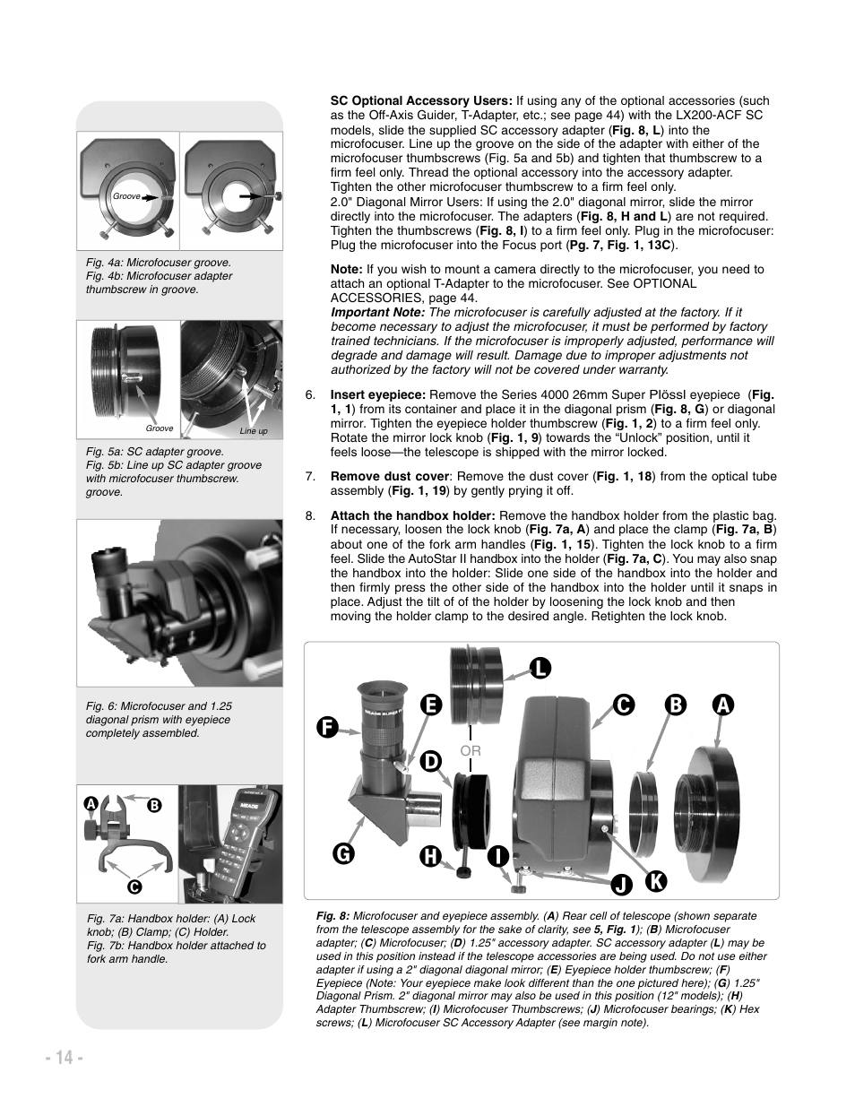 Meade Instruments LX200 ACF User Manual | Page 14 / 76