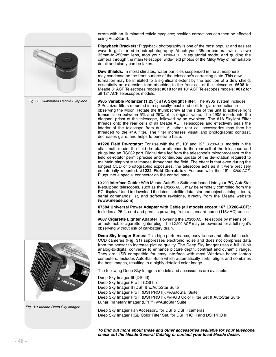 Meade Instruments LX200 ACF User Manual | Page 46 / 76