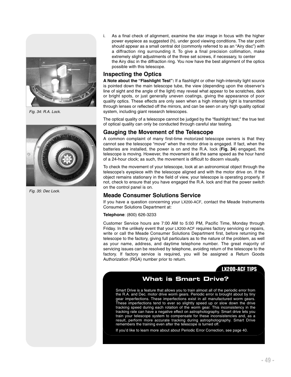 Meade Instruments LX200 ACF User Manual | Page 49 / 76