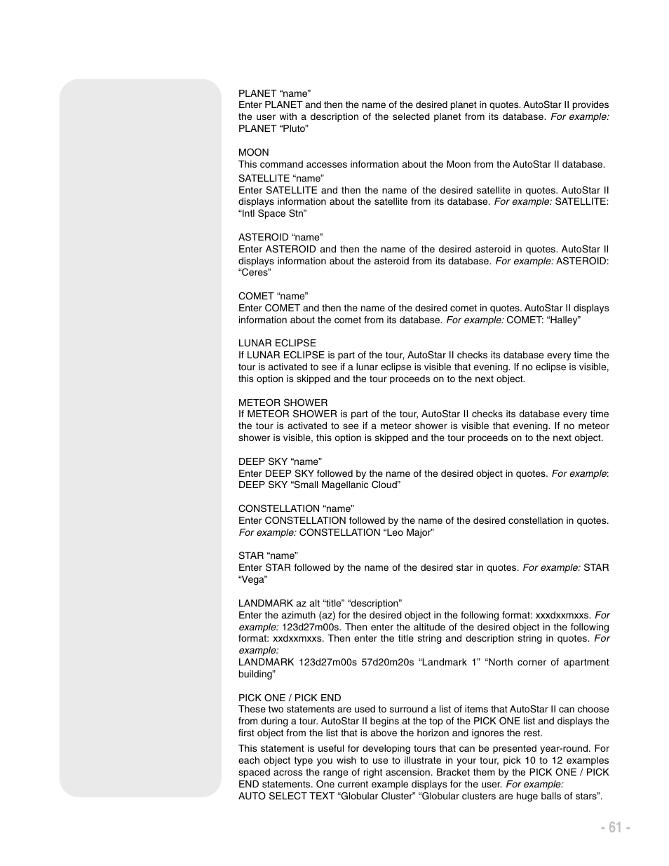 Meade Instruments LX200 ACF User Manual | Page 61 / 76