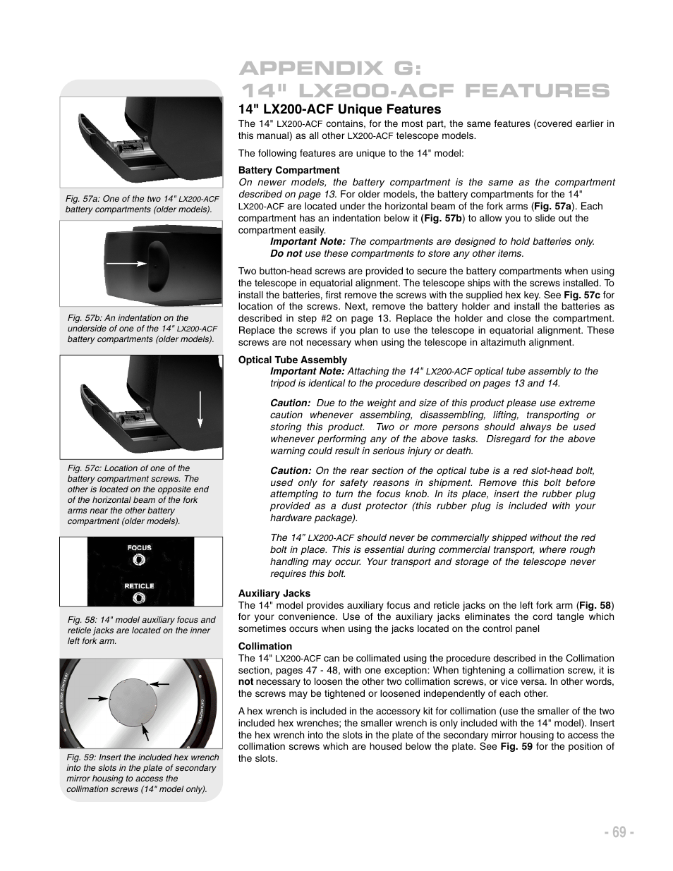 Meade Instruments LX200 ACF User Manual | Page 69 / 76