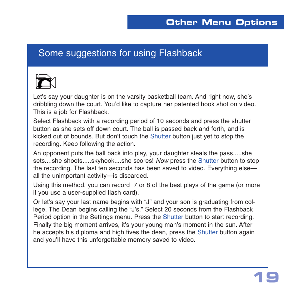 Some suggestions for using flashback | Meade Instruments CV-4 8 x 30 User Manual | Page 18 / 34