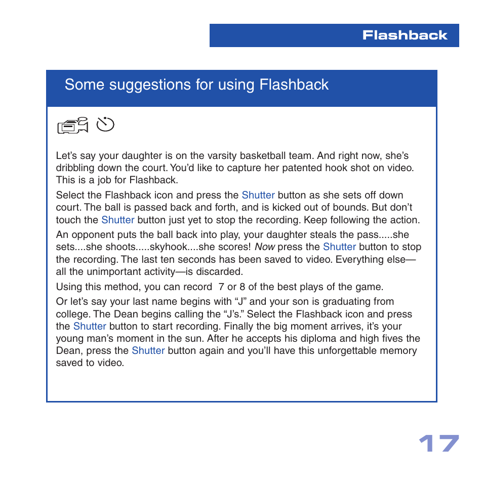 Some suggestions for using flashback | Meade Instruments CV-2 User Manual | Page 17 / 32