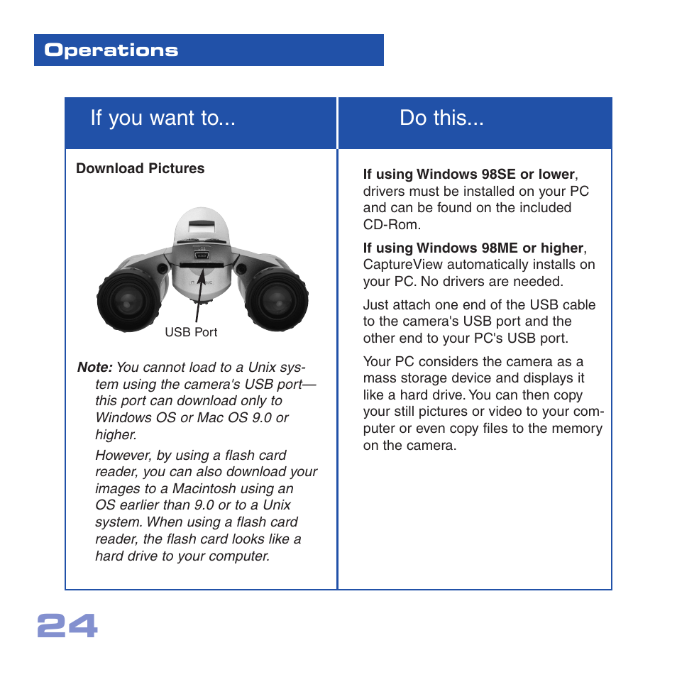 If you want to... do this | Meade Instruments CV-2 User Manual | Page 24 / 32