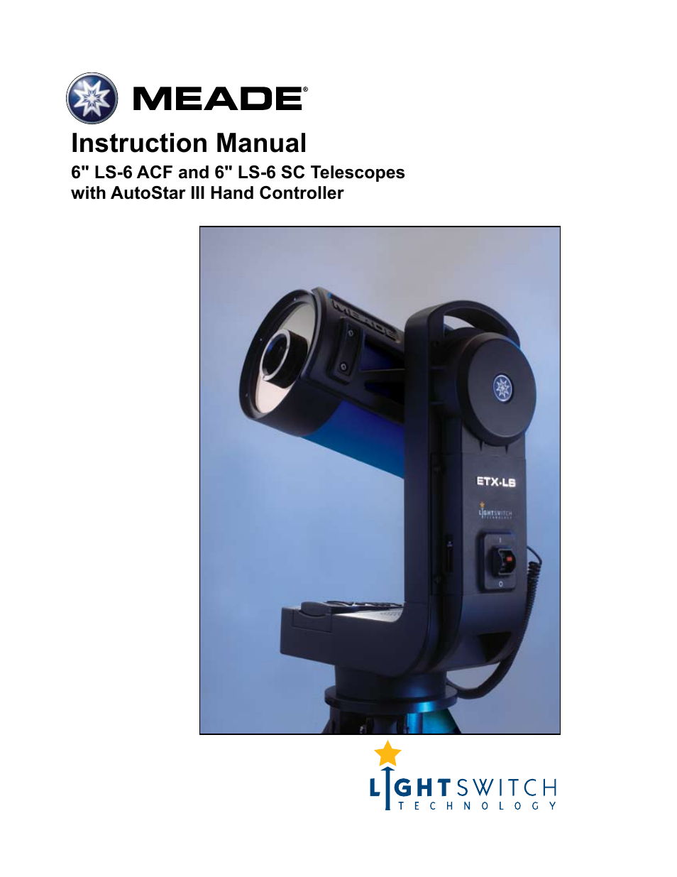 Meade Instruments 6" LS-6 ACF User Manual | 45 pages