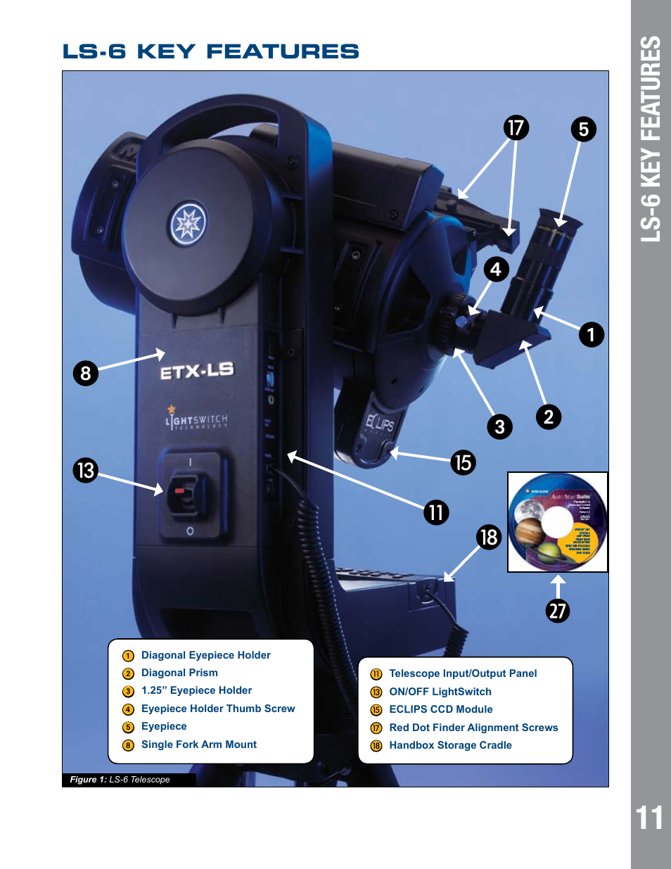 Ls-  key fea tures, Ls-6 key features | Meade Instruments 6" LS-6 ACF User Manual | Page 11 / 45