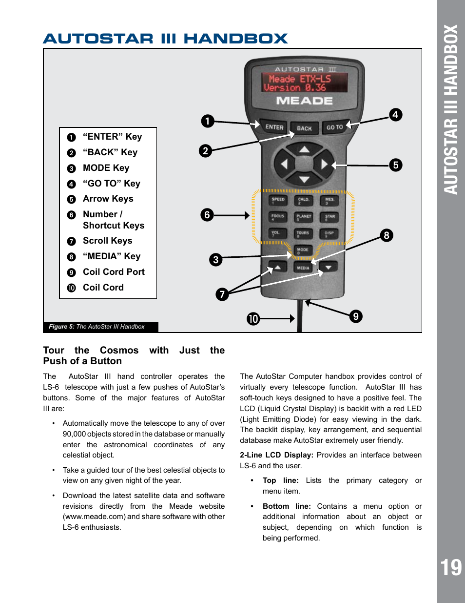Autost ar iii handbo x, Autostar iii handbox | Meade Instruments 6" LS-6 ACF User Manual | Page 19 / 45