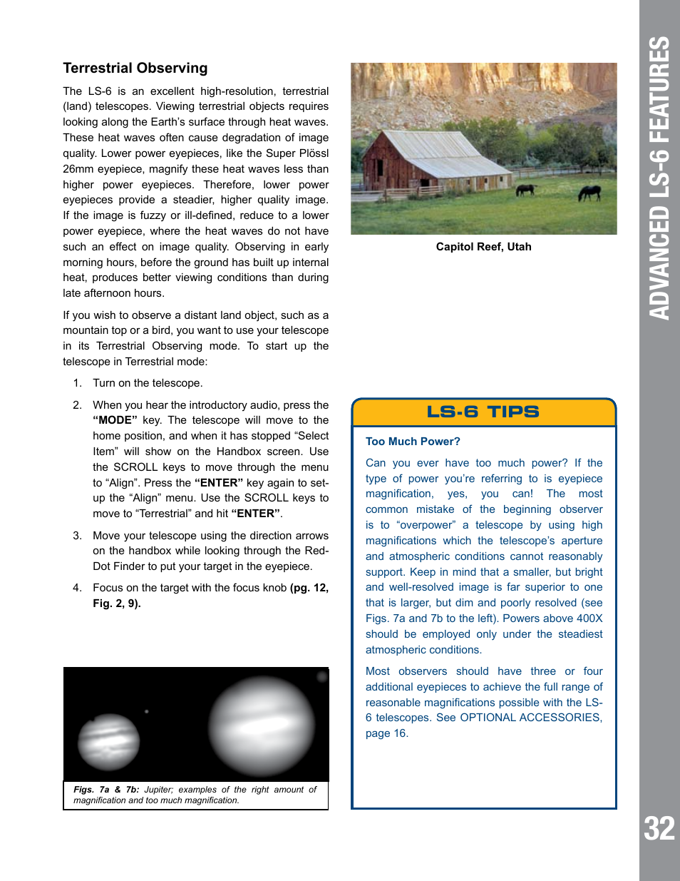 Adv anced ls-  fea tures | Meade Instruments 6" LS-6 ACF User Manual | Page 32 / 45