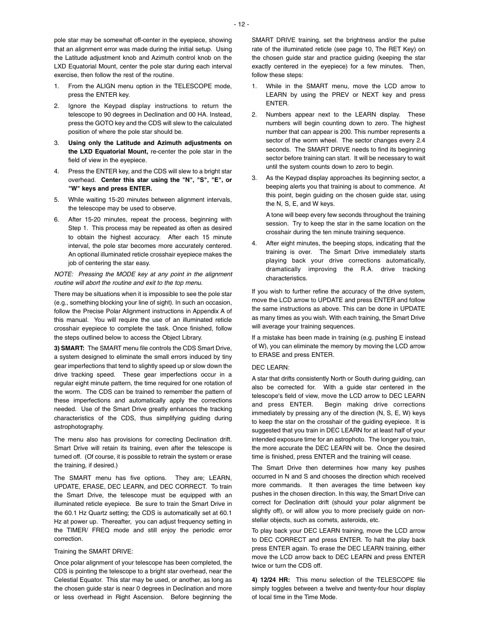 Meade Instruments 1697 Computer Drive System For LXD 650 and LXD 750 Mounts - Part 1 User Manual | Page 12 / 19