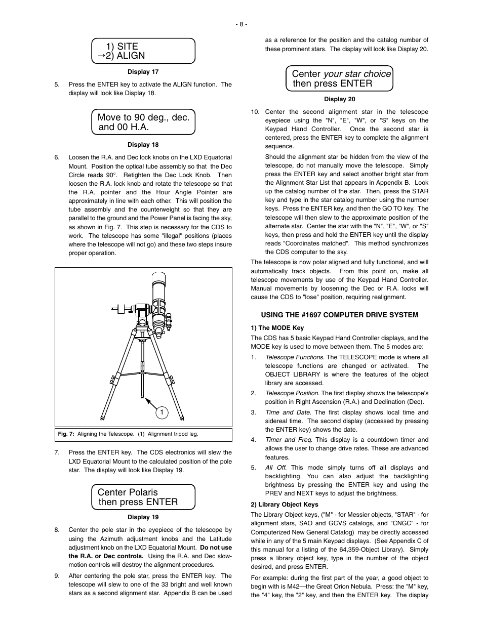 Meade Instruments 1697 Computer Drive System For LXD 650 and LXD 750 Mounts - Part 1 User Manual | Page 8 / 19