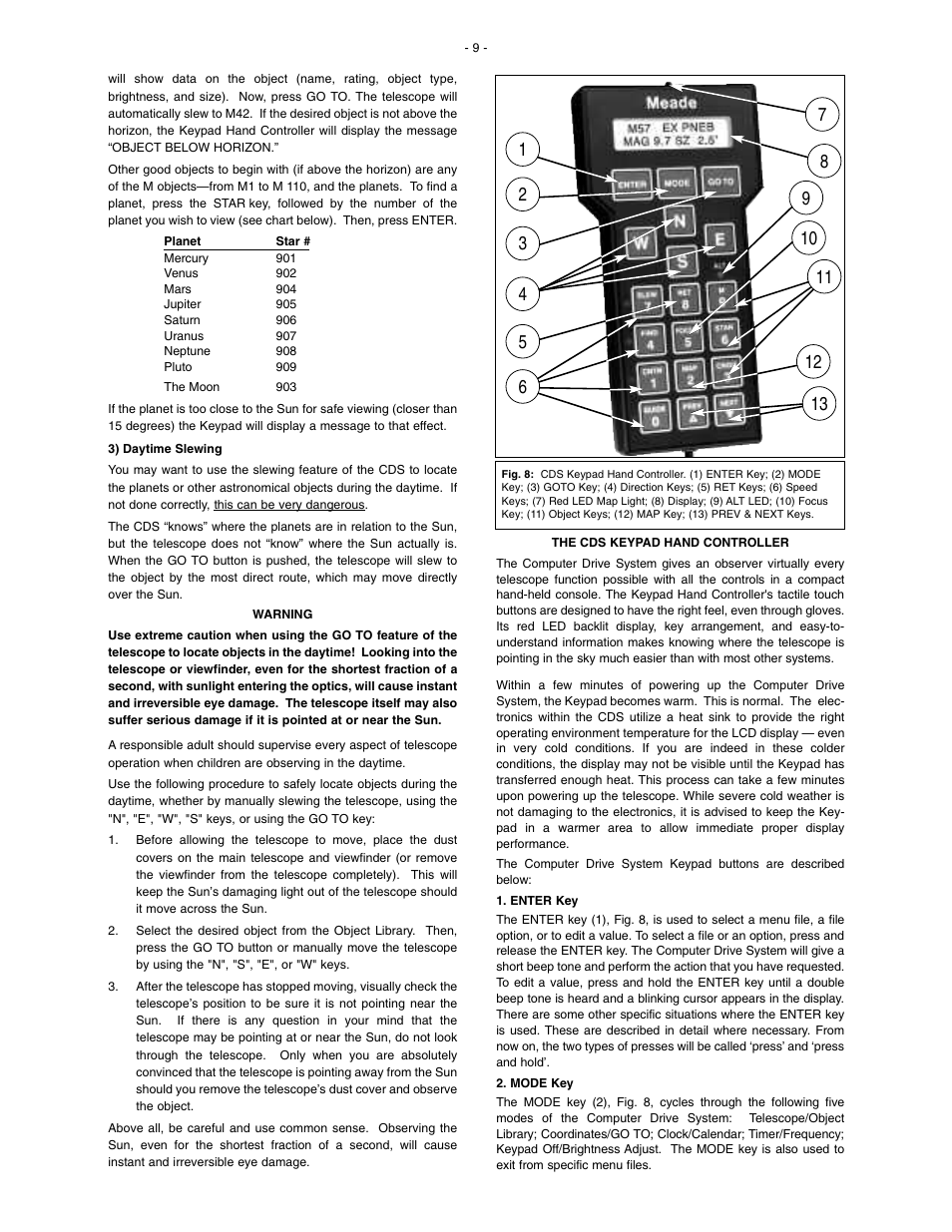Meade Instruments 1697 Computer Drive System For LXD 650 and LXD 750 Mounts - Part 1 User Manual | Page 9 / 19