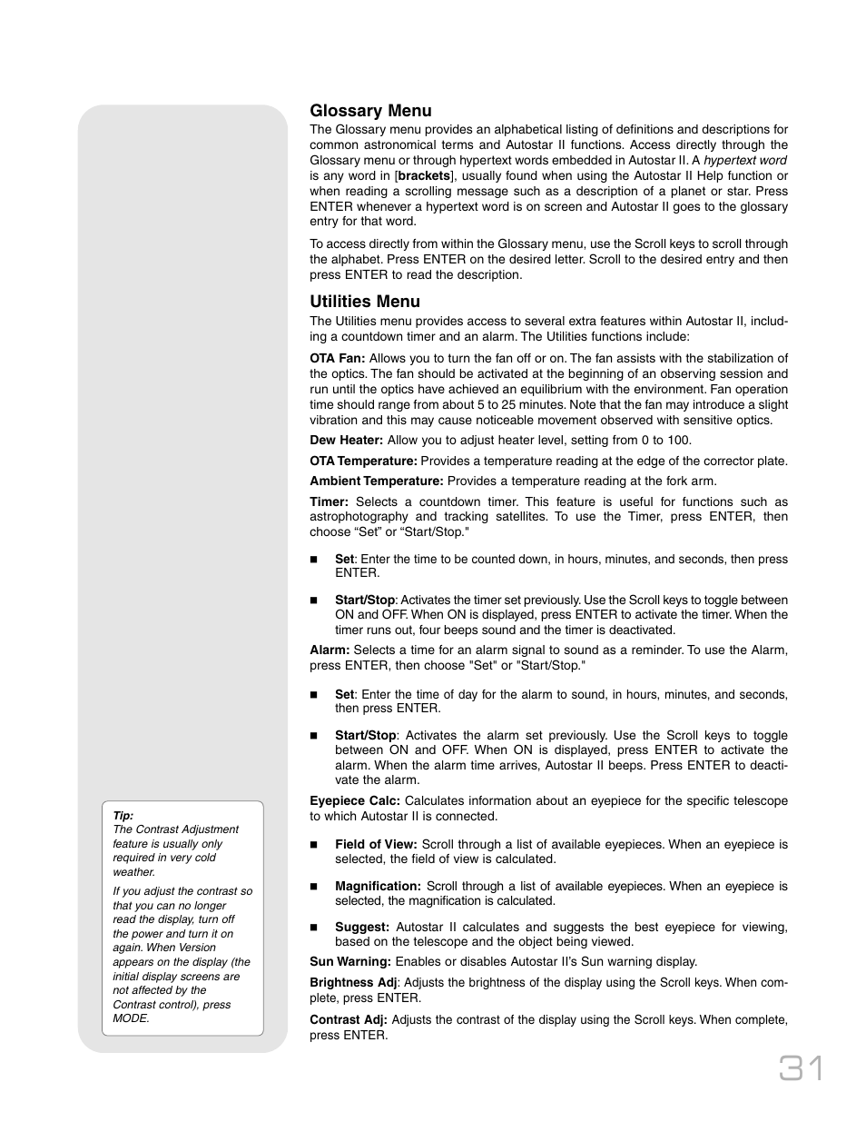 Meade Instruments RCX400 User Manual | Page 31 / 76