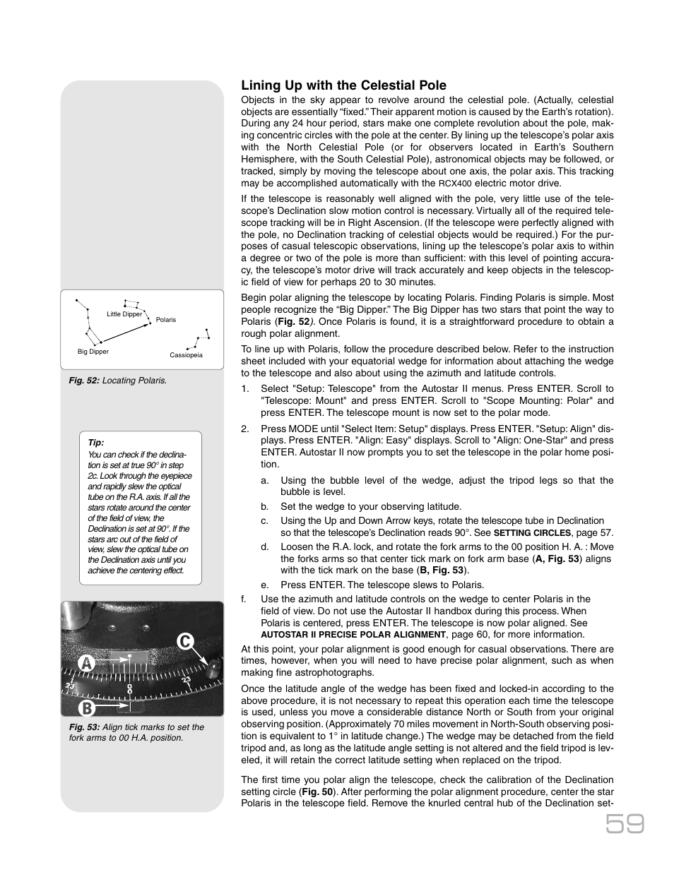 Ạạ ả | Meade Instruments RCX400 User Manual | Page 59 / 76