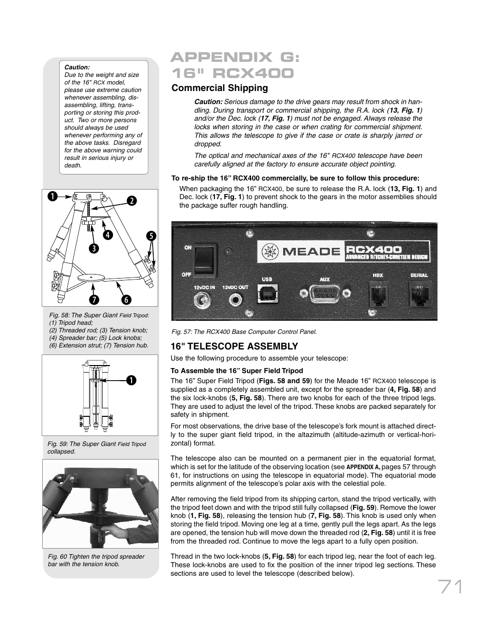 Meade Instruments RCX400 User Manual | Page 71 / 76