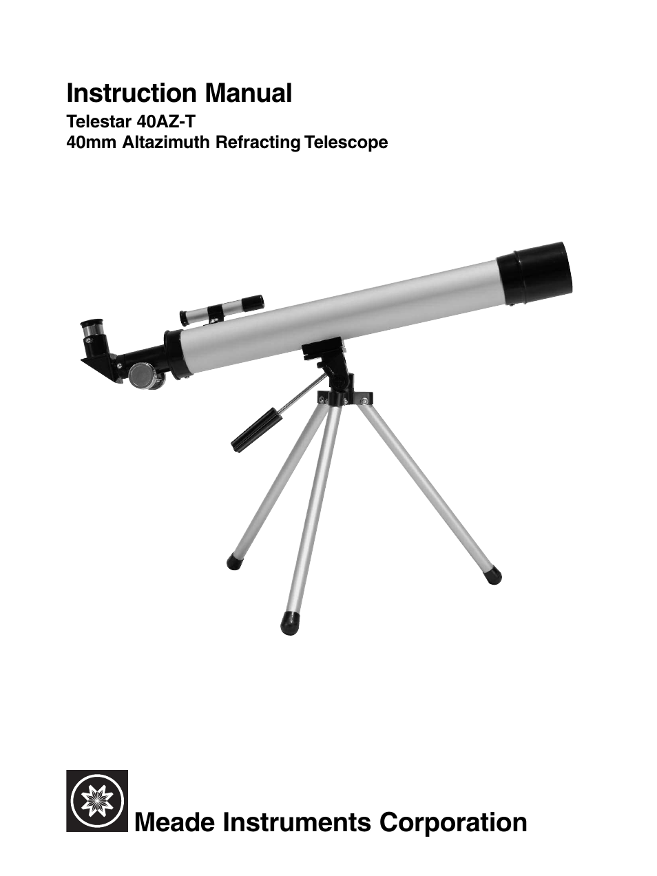 Meade Instruments Telestar 40AZ-T User Manual | 8 pages